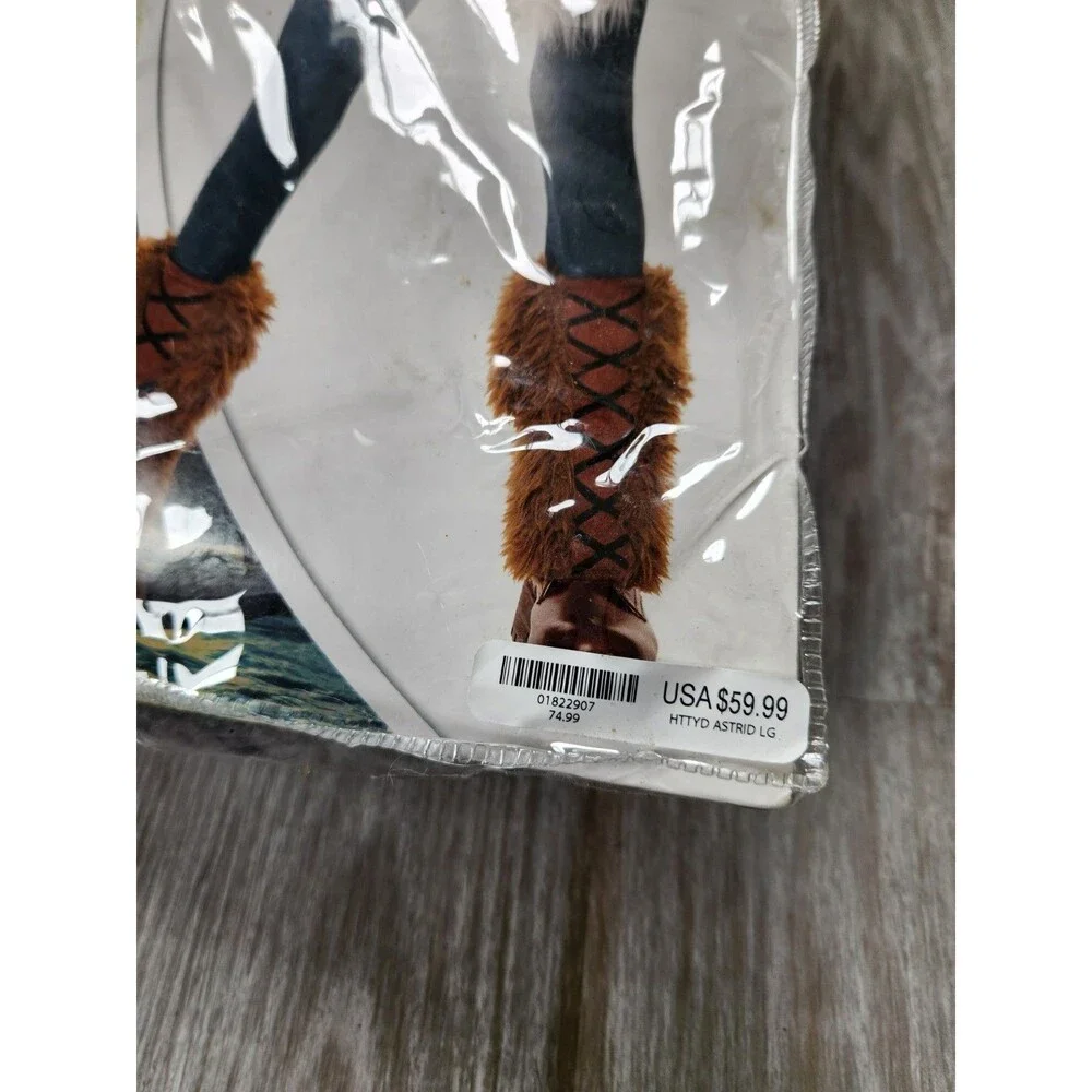 How to Train Your Dragon Astrid Costume Girls Sz L 12-14 Halloween Cosplay GUC - Picture 5 of 8